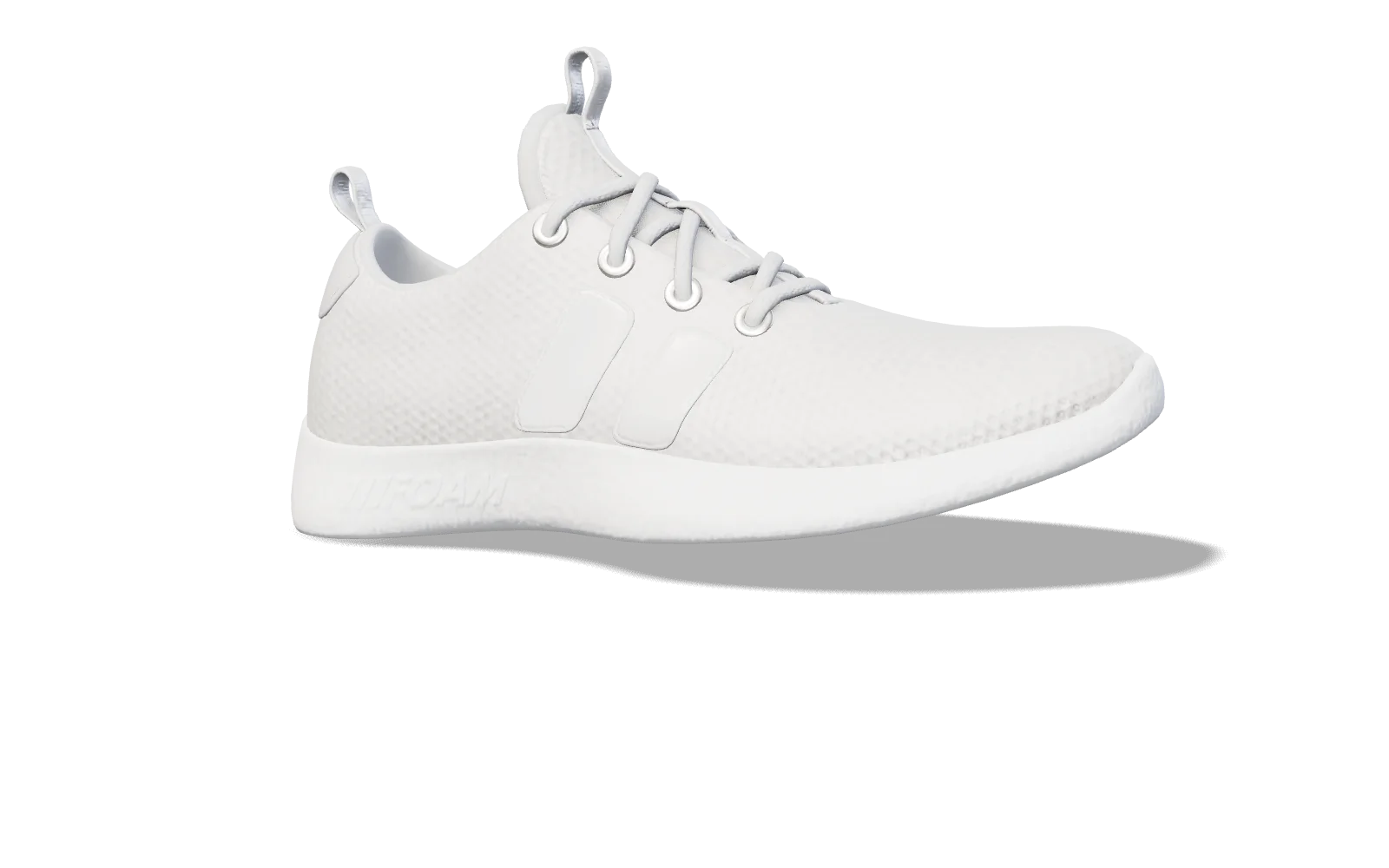 Een witte sneaker